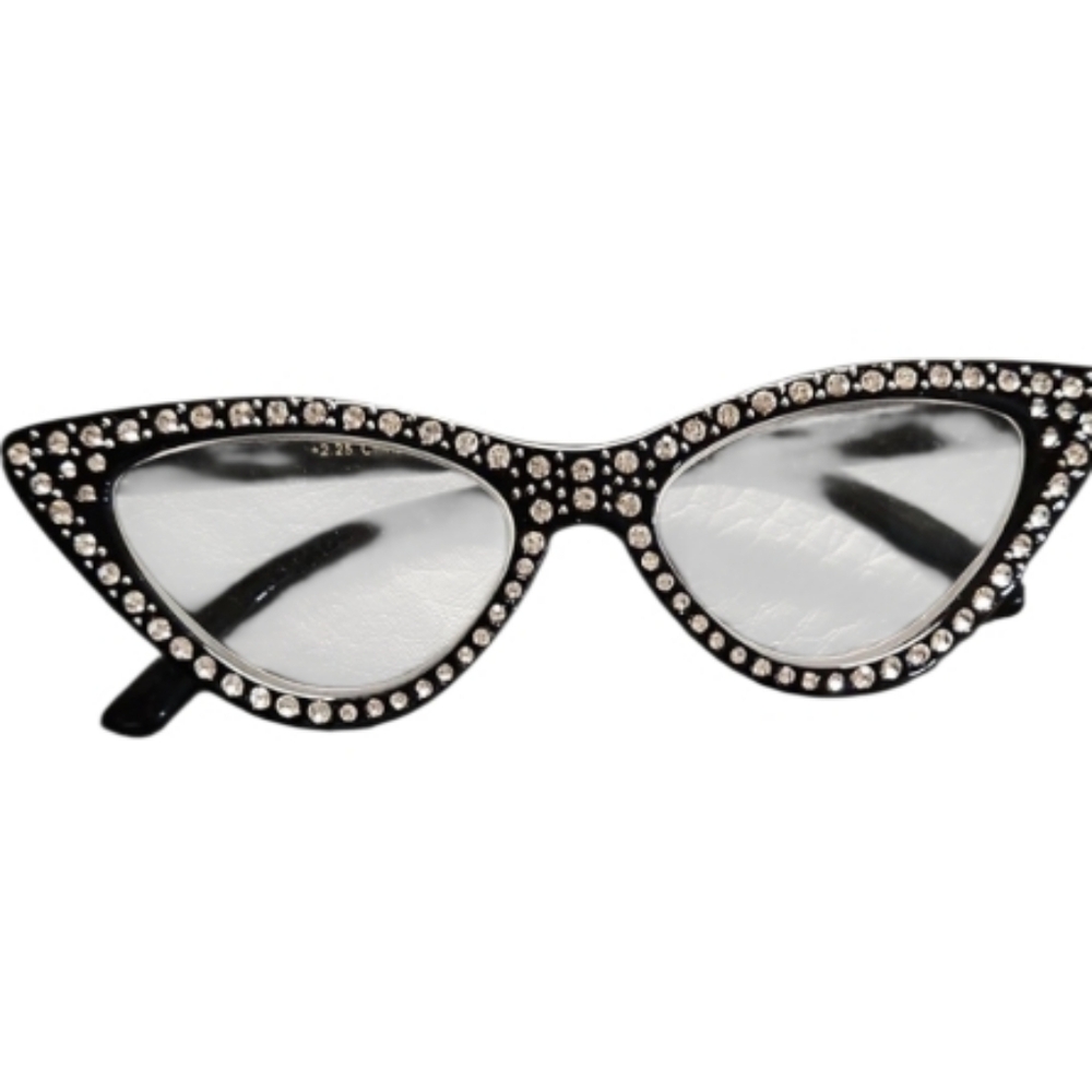 "Adrienne" Rhinestone Cat-Eye Readers +2.25 LIMITED EDITION